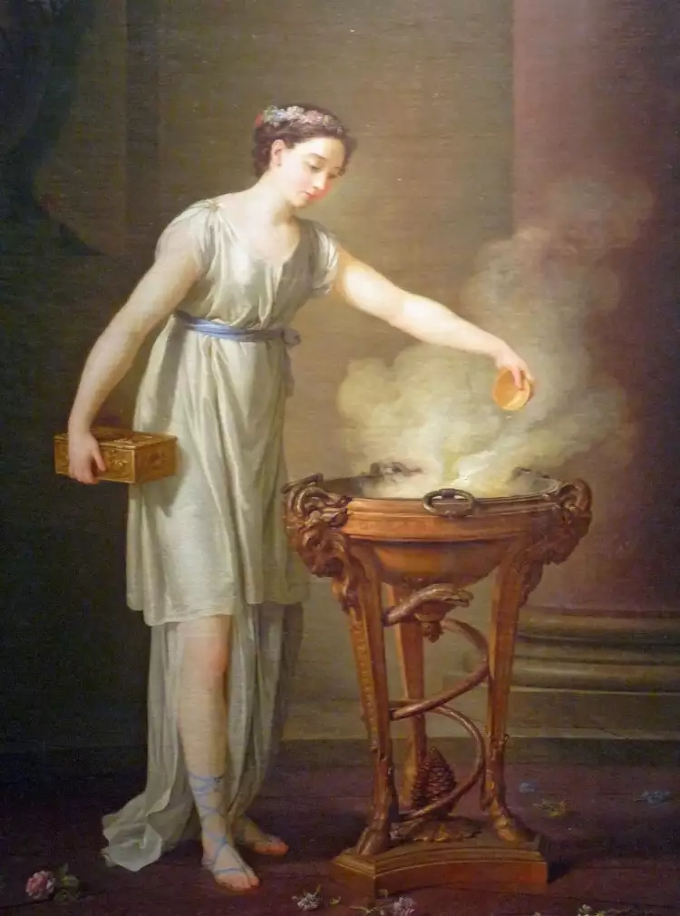 Неоклассицизм. Жозеф-Мари Вьен. «Добродетельная афинянка», 1762 Неоклассицизм. Жозеф-Мари Вьен. «Добродетельная афинянка», 1762