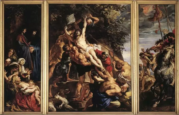 Питер Пауль Рубенс. Картина «Воздвижение Креста Господня», 1610 Питер Пауль Рубенс. Картина «Воздвижение Креста Господня», 1610