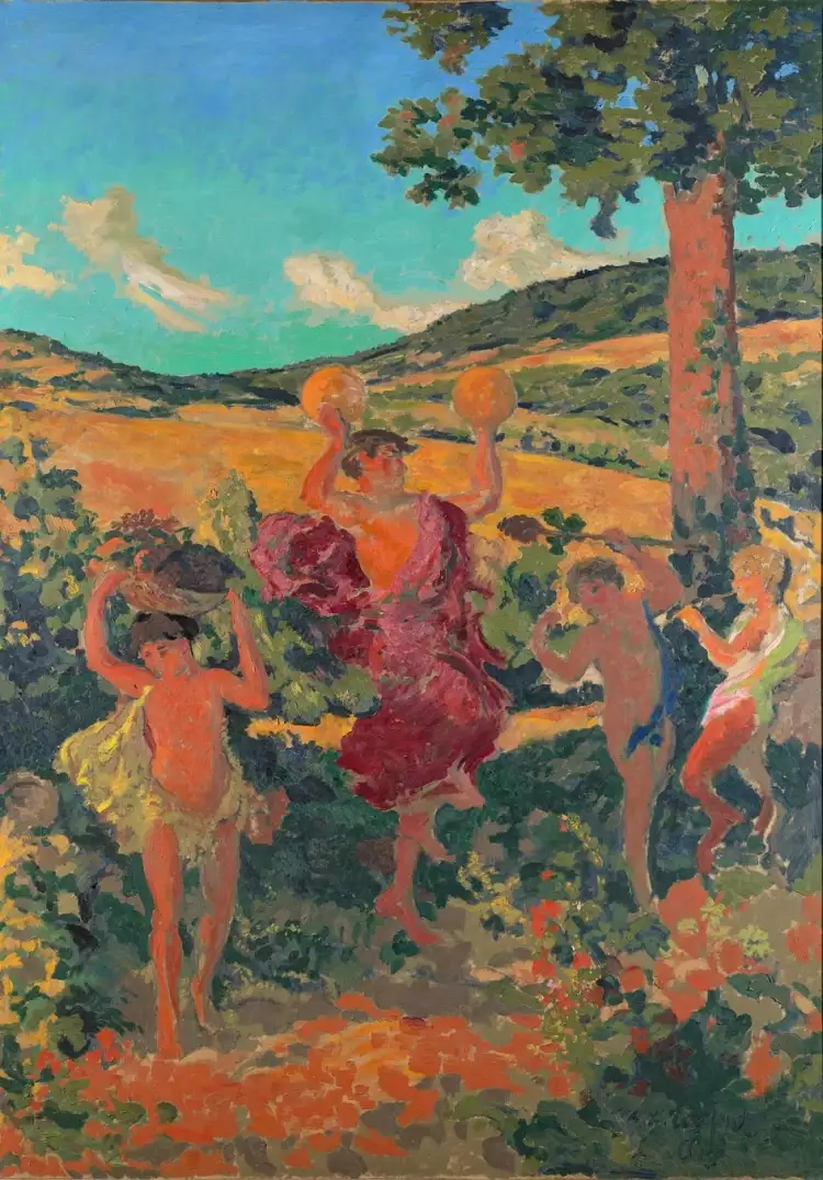 Кер-Ксавье Руссель. Картина «Триумф Вакха (Сельский праздник)», 1913 Кер-Ксавье Руссель. Картина «Триумф Вакха (Сельский праздник)», 1913