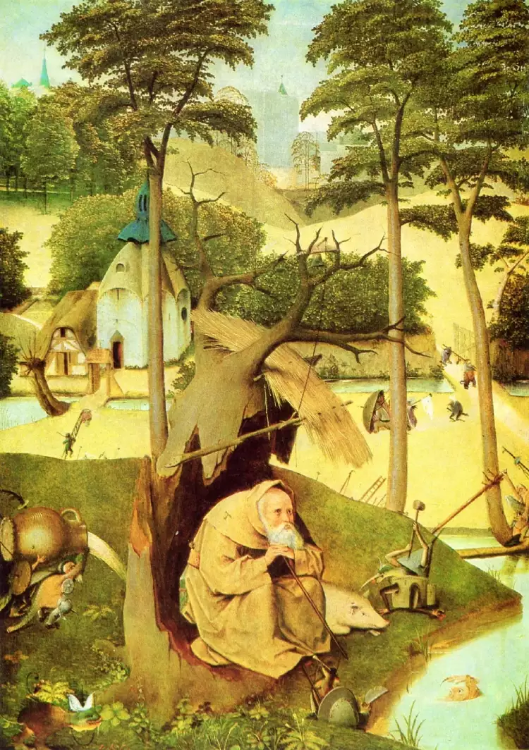 Hieronymus Bosch. The painting The Temptation of St. Anthony, 1510 Hieronymus Bosch. The painting The Temptation of St. Anthony, 1510