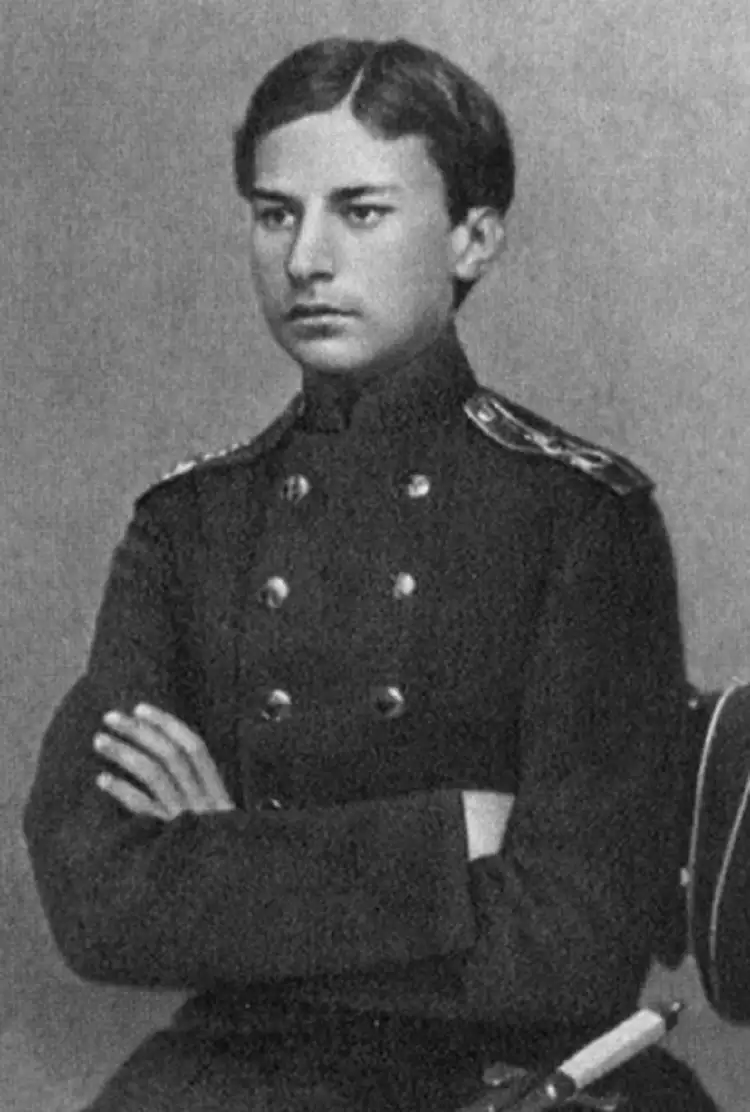 Василий Верещагин в период окончания Морского корпуса (фотография 1860 г.)