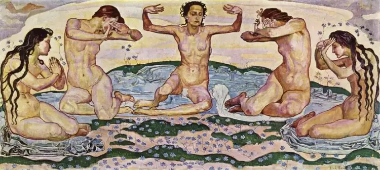 Модерн. Фердинанд Ходлер. «День», 1898-1900 Модерн. Фердинанд Ходлер. «День», 1898-1900