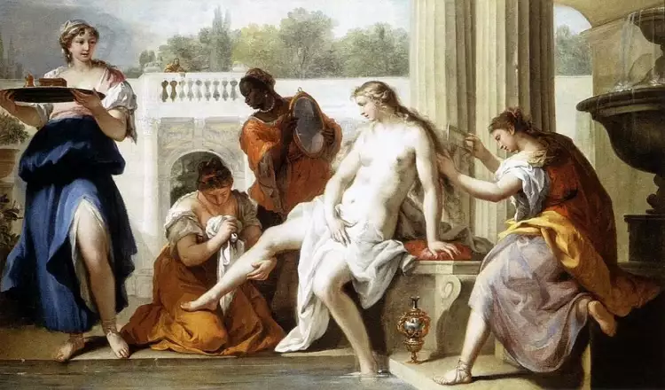 Себастьяно Риччи. Картина «Вирсавия принимает ванну», 1720 Себастьяно Риччи. Картина «Вирсавия принимает ванну», 1720