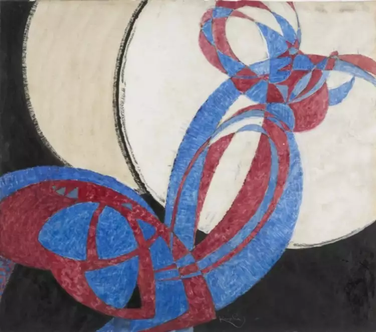 Франтишек Купка. Картина «Двухцветная фуга», 1912 Франтишек Купка. Картина «Двухцветная фуга», 1912