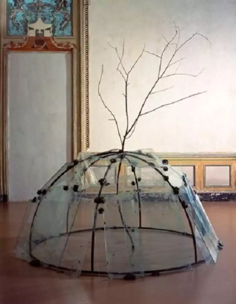 Арте повера. Марио Мерц. «Иглу с деревом», 1968-1969