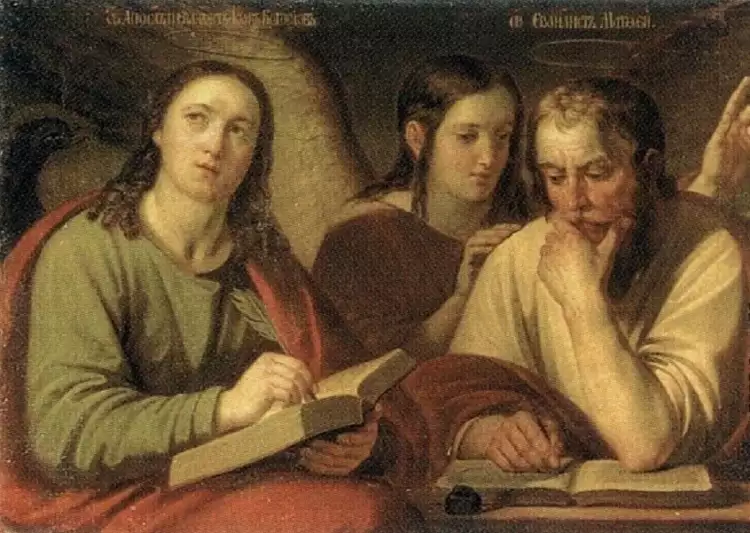 Алексей Егоров. Картина «Евангелисты Матфей и Иоанн Богослов», 1822
