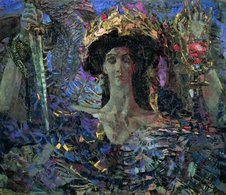 Ангелы в живописи. Врубель. «Шестикрылый серафим (Азраил)»