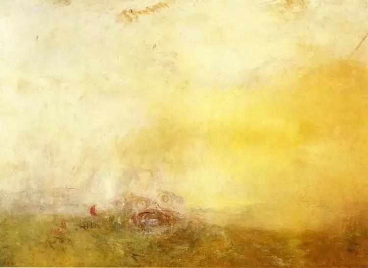 Impressionism. William Turner. Lever de soleil avec monstres marins, 1845 Impressionism. William Turner. Lever de soleil avec monstres marins, 1845