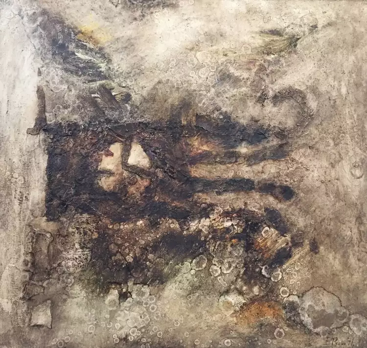 Андеграунд. Евгений Рухин. Картина «Абстракция», 1971