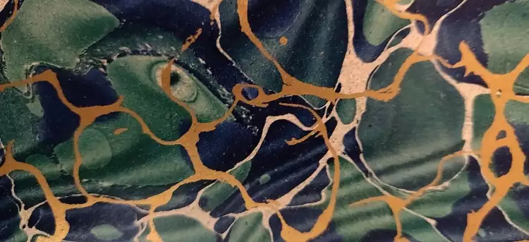 Эбру. Фрагмент фронтсписа книги «Жизнь пчелы», Начало ХХ века