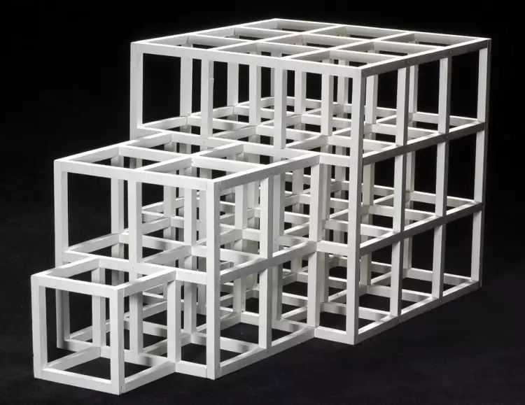 Le conceptualisme. Sol LeWitt. Sculpture géométrique ouverte, 1991 Le conceptualisme. Sol LeWitt. Sculpture géométrique ouverte, 1991