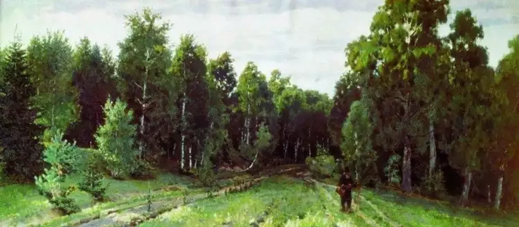 Apollinary Vasnetsov. Painting Forest Path, 1885
