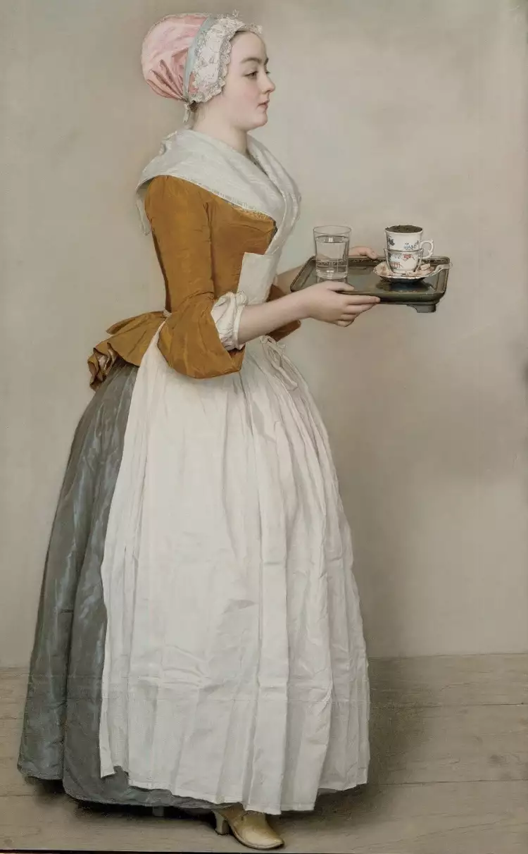 Pastell. Jean-Étienne Liotard. Das Schokoladenmädchen, 1744 Pastell. Jean-Étienne Liotard. Das Schokoladenmädchen, 1744