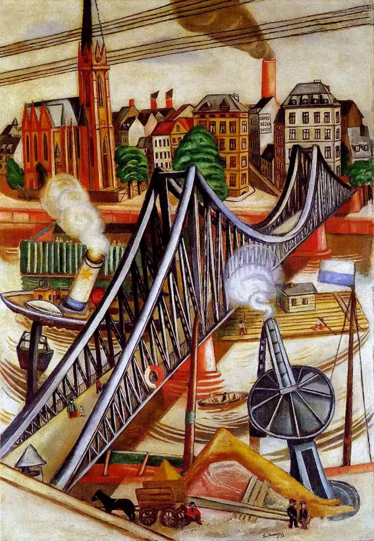 Макс Бекман. «Железный мост (Франкфурт)», 1922