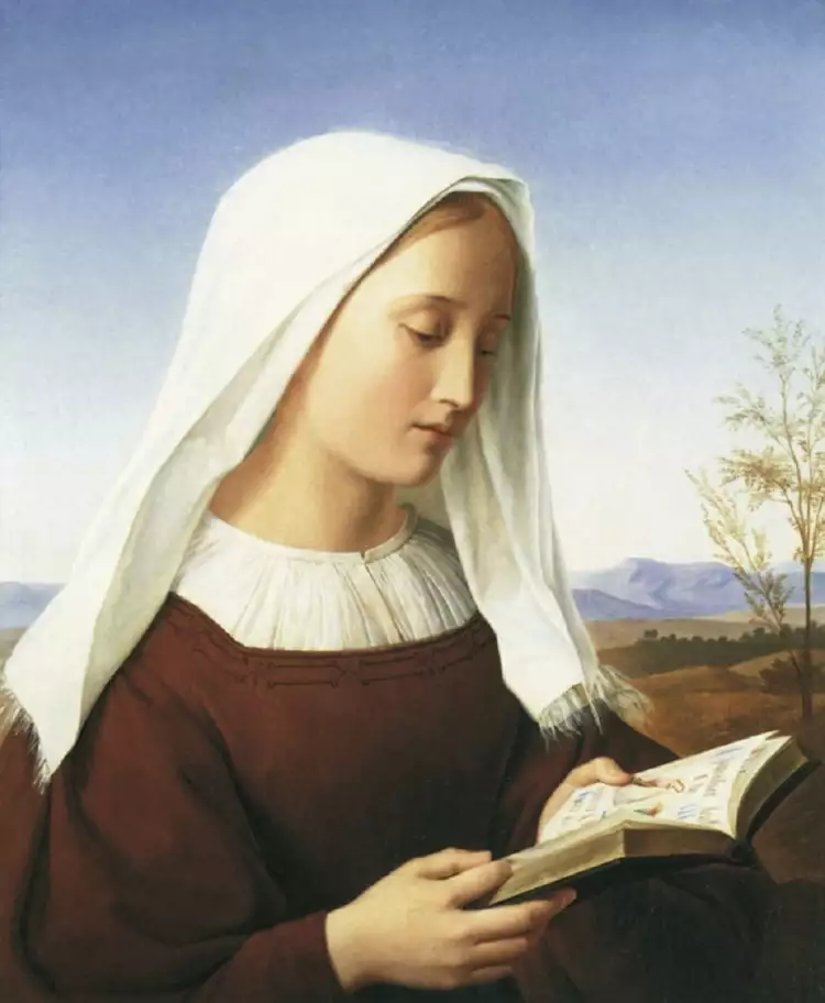 Фридрих Вильгельм Шадов. Картина «Читающая девушка», 1832