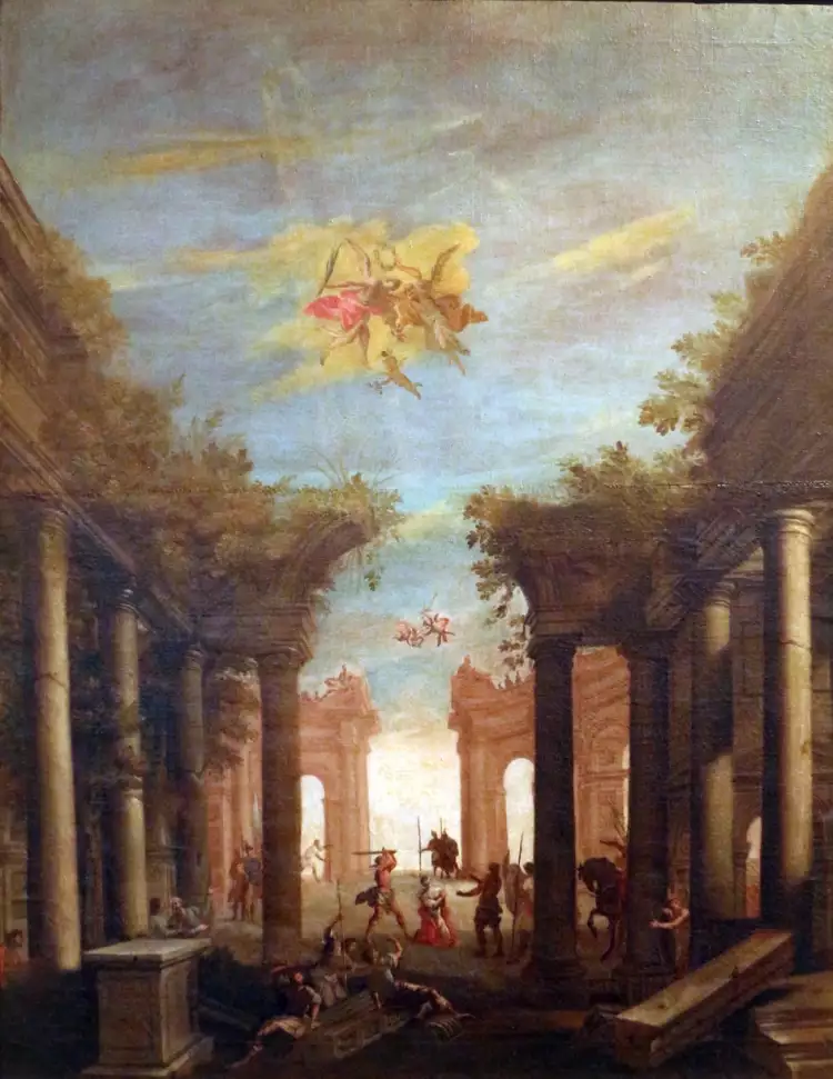 Андреа Поццо. Картина «Мученичество Святой Люсии», 1708