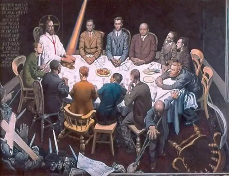 Марк Ланселот Симонс. Картина «Тайная вечеря», 1933 Марк Ланселот Симонс. Картина «Тайная вечеря», 1933