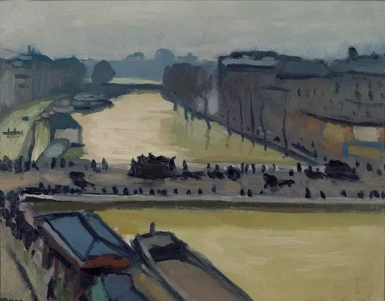 Альбер Марке. «Наводнение в Париже. Мост Сен-Мишель», 1910