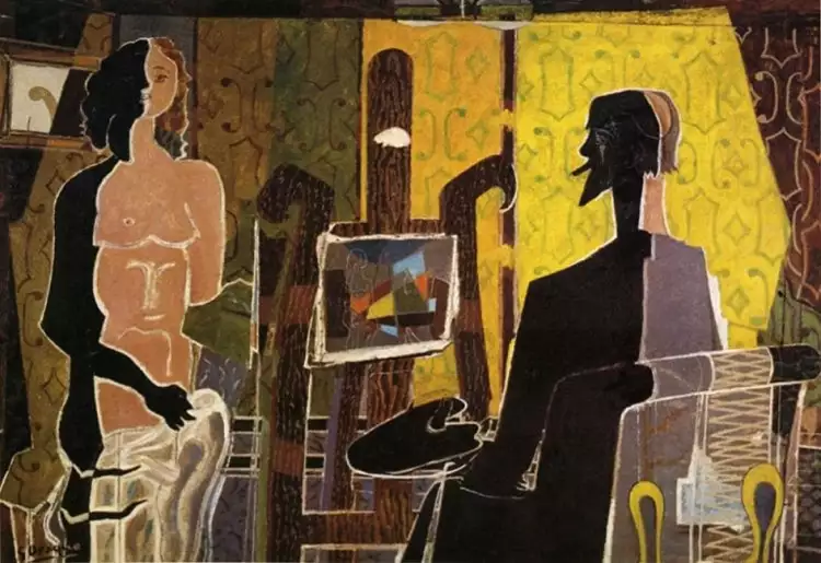 Georges Braque. Künstler und sein Modell, 1939 Georges Braque. Künstler und sein Modell, 1939