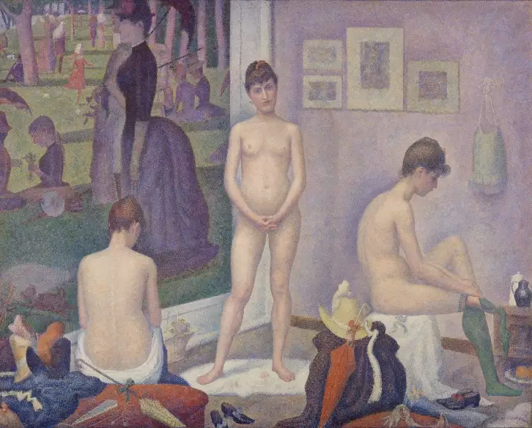 Жорж Сёра. «Натурщицы», 1888 Жорж Сёра. «Натурщицы», 1888