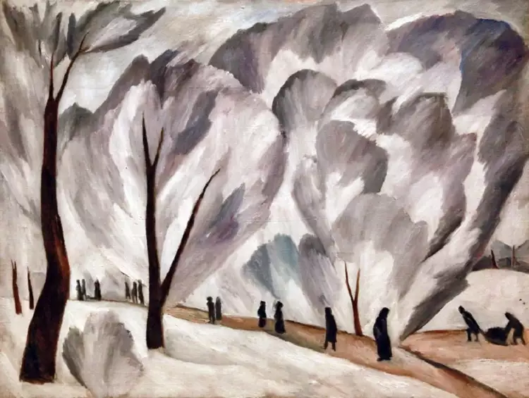 Наталья Сергеевна Гончарова. Картина «Иней», 1910–1911