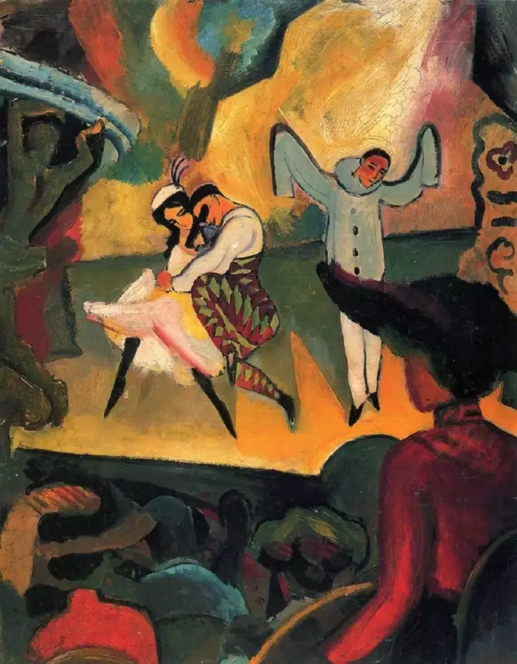 Экспрессионизм. Август Маке. «Русский балет», 1912 Экспрессионизм. Август Маке. «Русский балет», 1912
