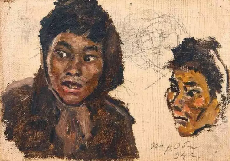 Василий Суриков. Эскиз «Враги», 1894 Василий Суриков. Эскиз «Враги», 1894