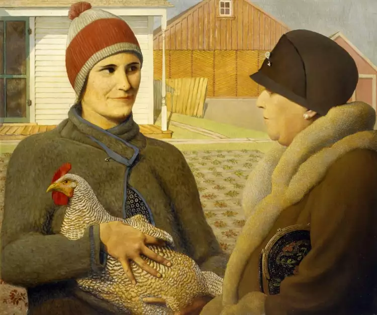 Грант Вуд. Картина «Оценка», 1931