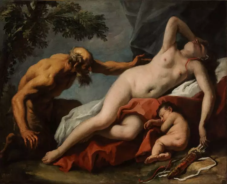 Себастьяно Риччи. Картина «Венера и сатир», 1719 Себастьяно Риччи. Картина «Венера и сатир», 1719