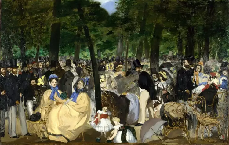 Эдуард Мане. «Музыка в саду Тюильри», 1862 Эдуард Мане. «Музыка в саду Тюильри», 1862
