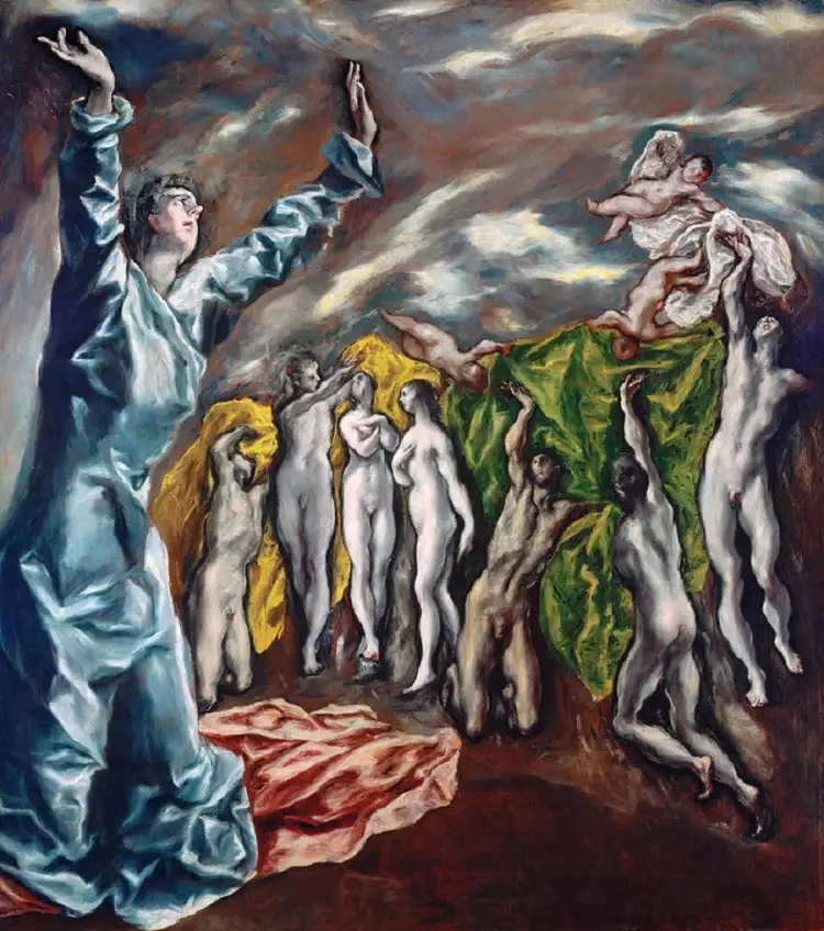 Экспрессионизм. Эль Греко. «Видение святого Иоанна», 1608-1614 Экспрессионизм. Эль Греко. «Видение святого Иоанна», 1608-1614