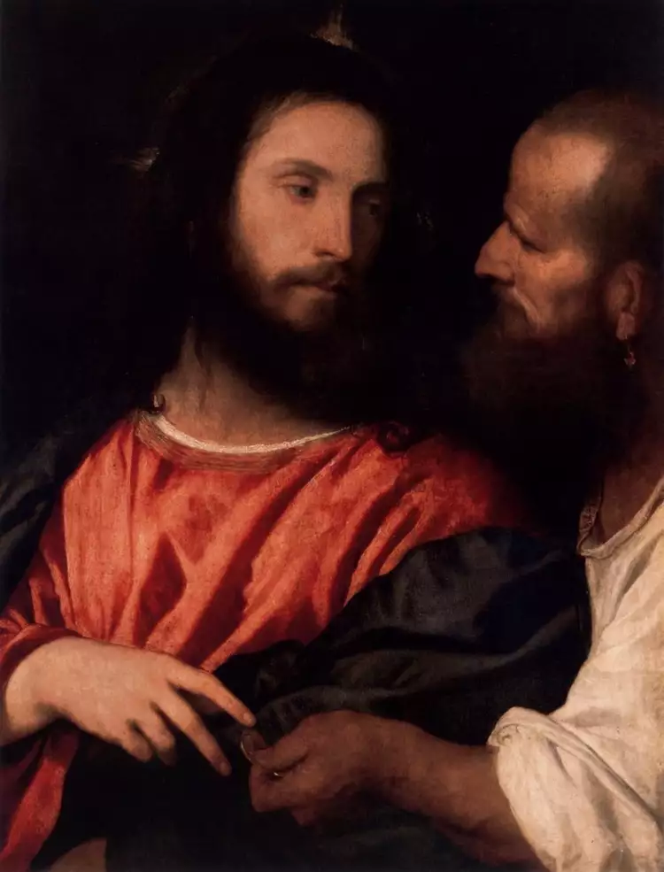Renaissance. Tiziano. The Tribute Money, 1516 Renaissance. Tiziano. The Tribute Money, 1516