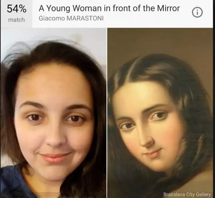 Новая функция Art Selfie в действии Новая функция Art Selfie в действии