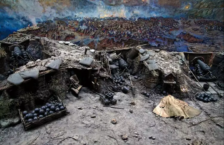 Франц Рубо. Панорама «Оборона Севастополя». Фрагмент «Бой за батарею Жерве», 1905