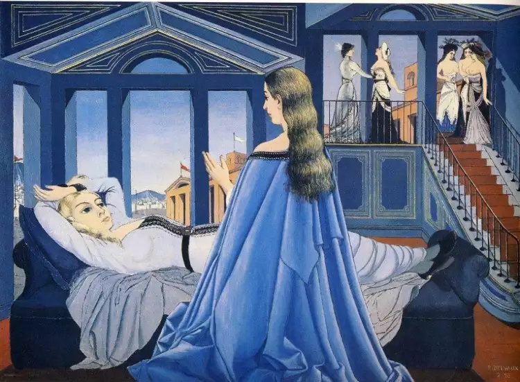 Поль Дельво. Картина «Благовещение», 1955 Поль Дельво. Картина «Благовещение», 1955