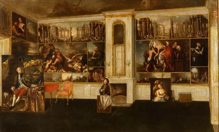 Федор Рокотов. «Кабинет И. И. Шувалова», 1757