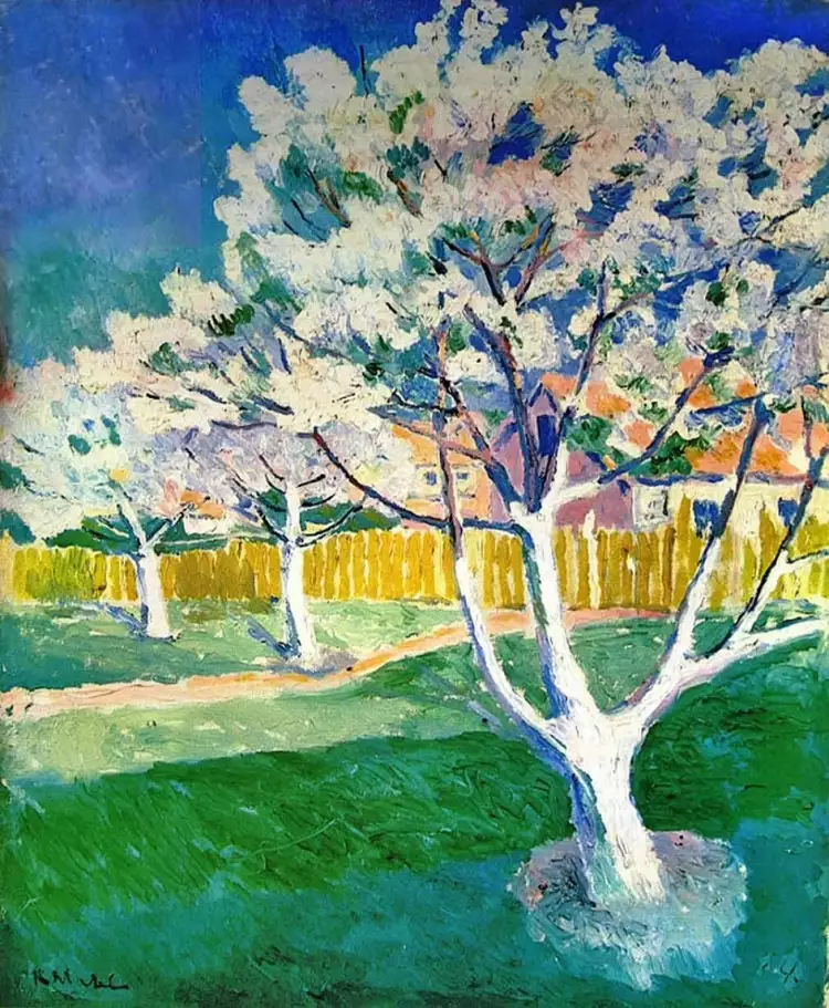 Казимир Малевич. Картина «Яблоня в цвету», 1930