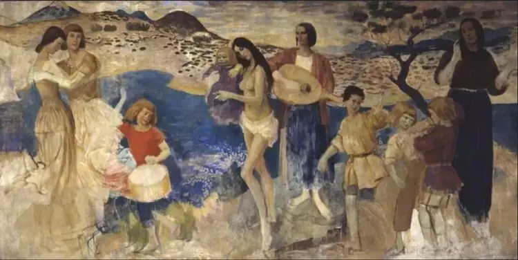 Огастес Джон. Картина «Лирическая фантазия», 1914