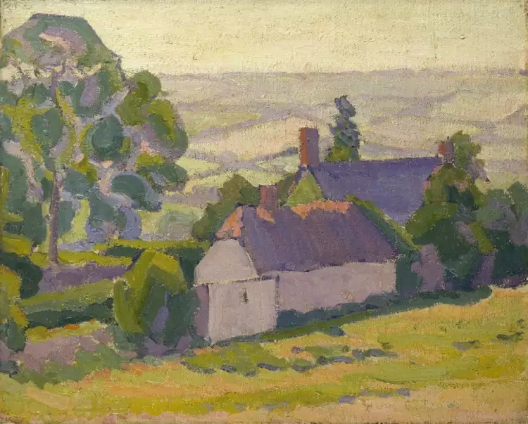 Роберт Беван. Картина Haze over the Valley, 1913