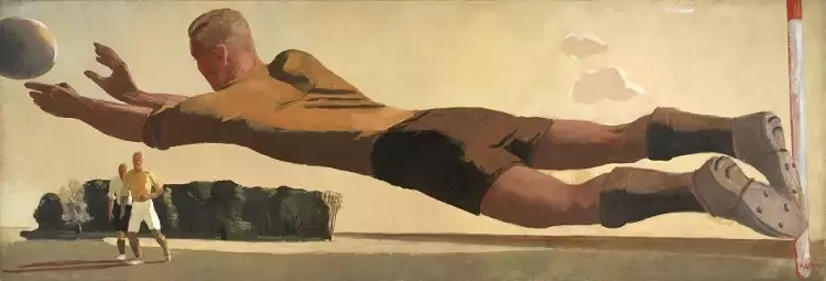 Спортивная тематика в живописи. Вратарь. Дейнека Спортивная тематика в живописи. Вратарь. Дейнека