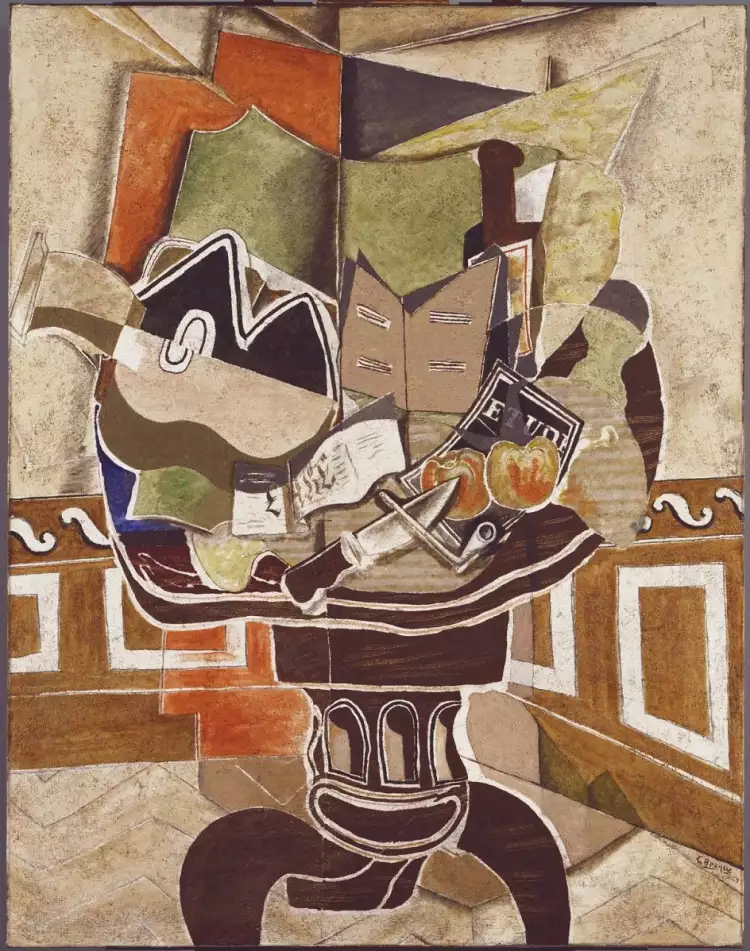 Georges Braque. Runder Tisch, 1929 Georges Braque. Runder Tisch, 1929