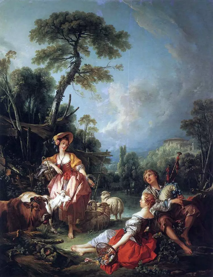 Rococo. François Boucher. Un été pastoral, 1749 Rococo. François Boucher. Un été pastoral, 1749