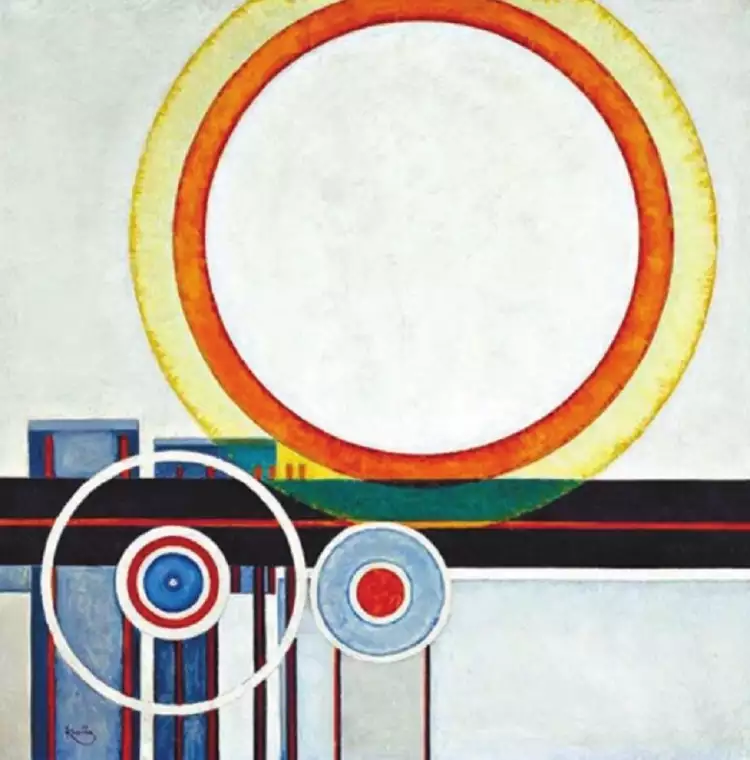 Франтишек Купка. Картина «Белый круг», 1946 Франтишек Купка. Картина «Белый круг», 1946