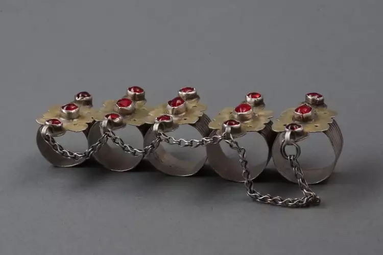 СССР, Туркмения. Набор из пяти колец «кокенли-йузик», Середина XX века