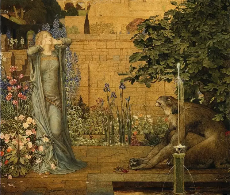 Джозеф Саутхолл. Картина Beauty and the beast, 1904 Джозеф Саутхолл. Картина Beauty and the beast, 1904