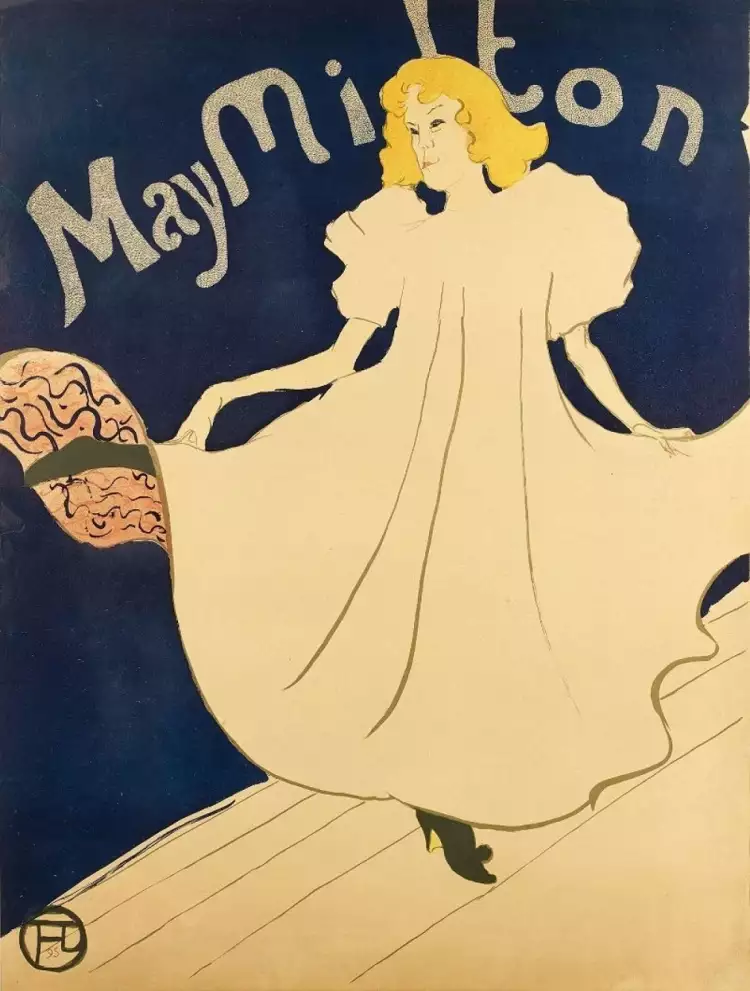 Графика. Анри де Тулуз-Лотрек. «Мэй Милтон». (Плакат), 1895 Графика. Анри де Тулуз-Лотрек. «Мэй Милтон». (Плакат), 1895