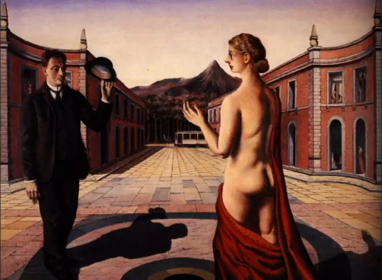 Поль Дельво. Картина «Привет», 1938 Поль Дельво. Картина «Привет», 1938