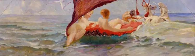 Макс Клингер. Картина «Венера в колеснице из раковины», 1884 Макс Клингер. Картина «Венера в колеснице из раковины», 1884