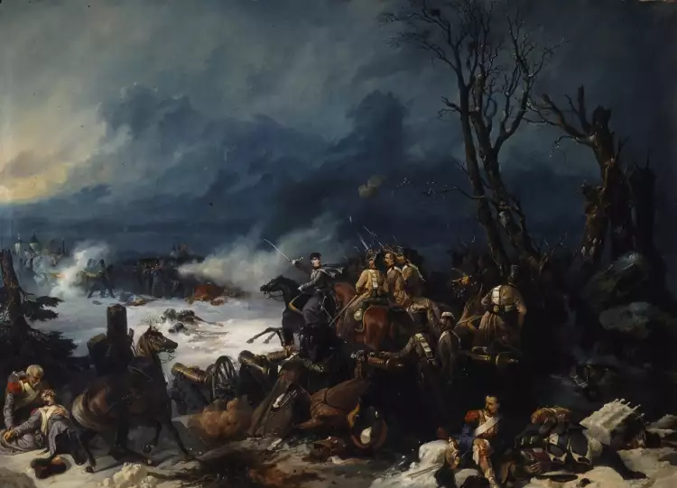 Михаил Микешин. Картина «Подвиг под Красным», 1854 Михаил Микешин. Картина «Подвиг под Красным», 1854