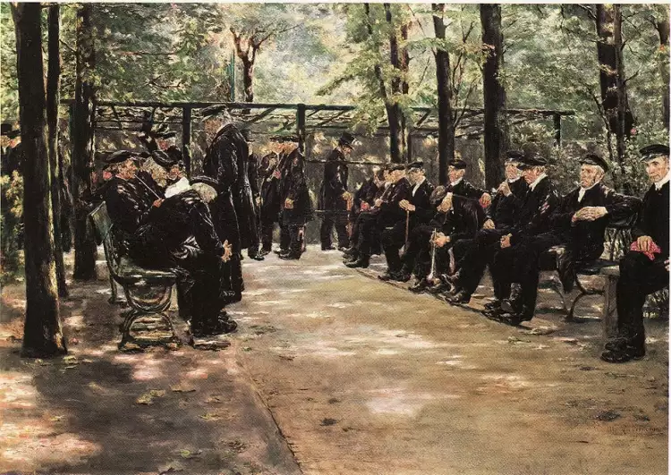 Макс Либерман. Картина «Дом престарелых в Амстердаме», 1880